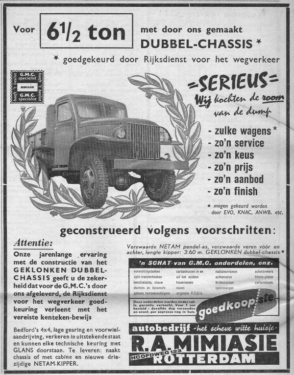 GMC surplus ad