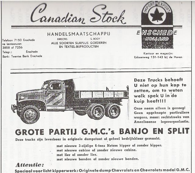 GMC surplus ad