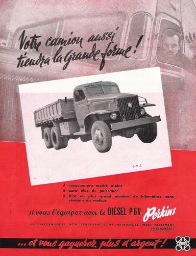 GMC ad with Perkins diesel