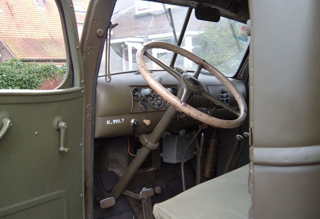 GMC military style dashboard